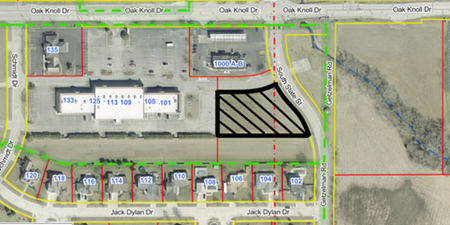 Lot 73 Oak Knoll Dr property line